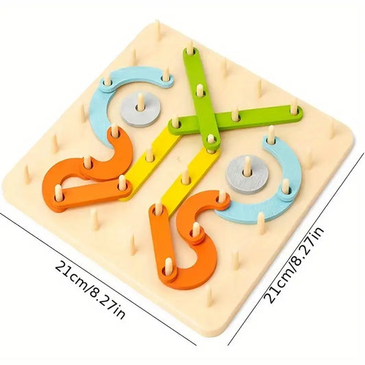 1 Box Wooden Geoboard for Kids